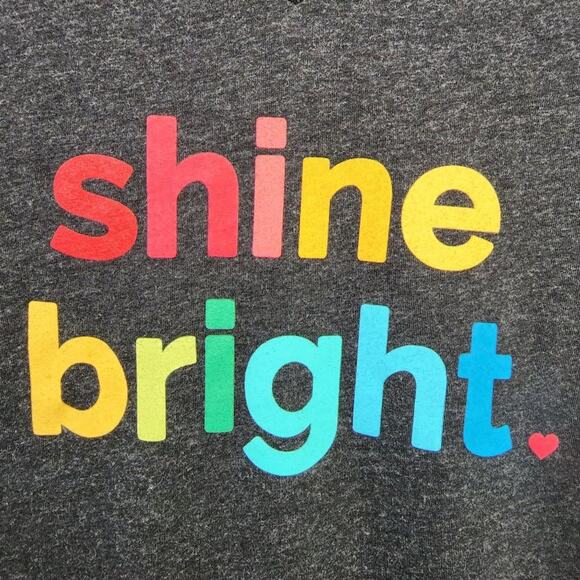 Maker Valley Shine bright rainbow graphic short sleeve t-shirt womans size small - Picture 4 of 6